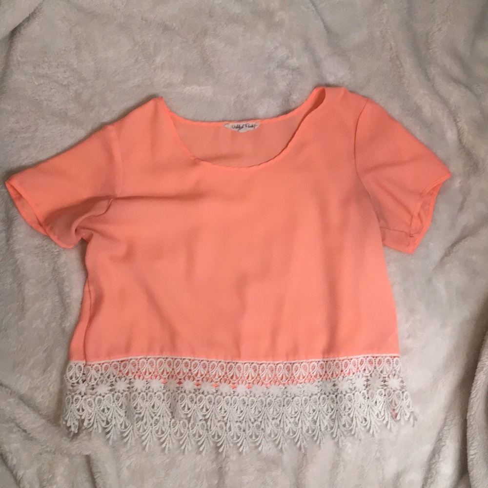 Pink crop top